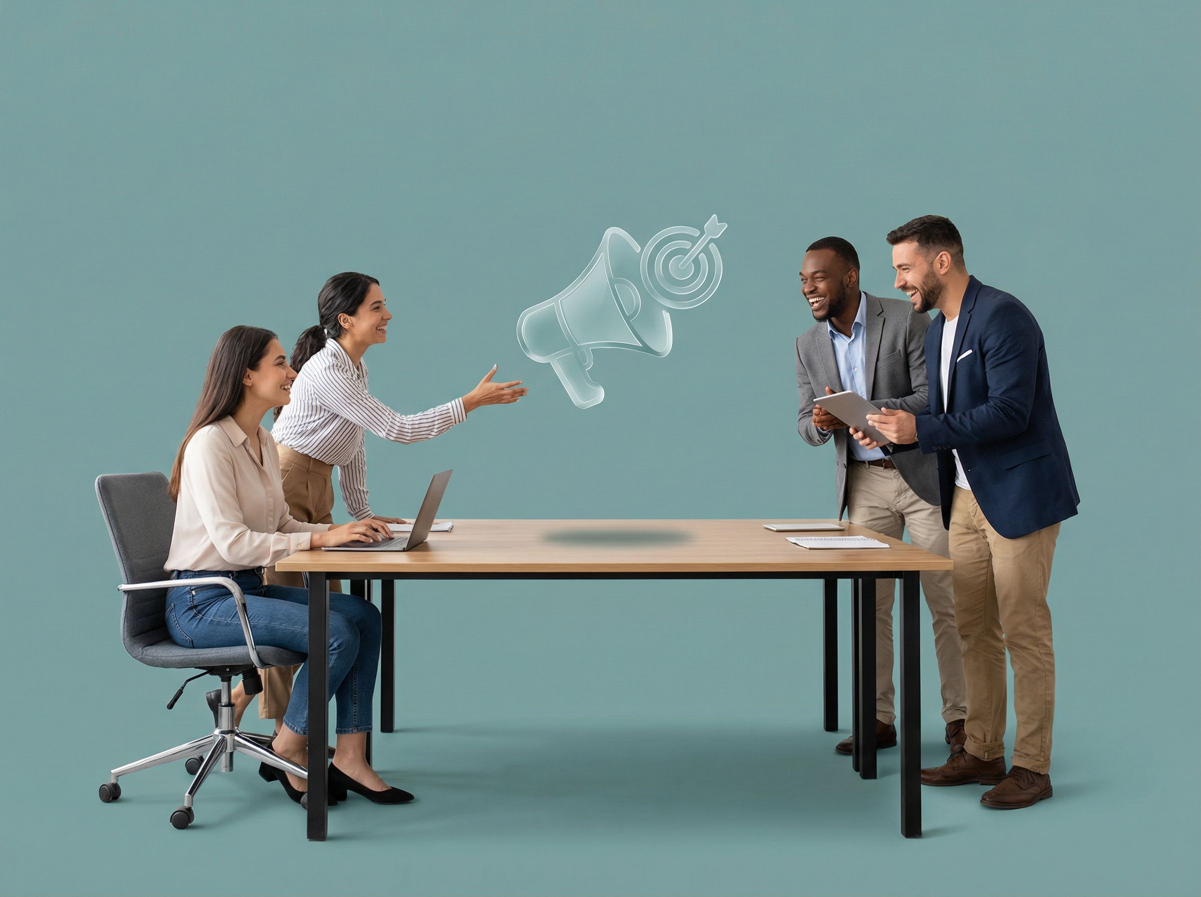 Aerial view of a picturesque town surrounded by lush greenery and mountains under a clear blue sky.